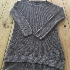 Forever 21 grey sweater lace dress
